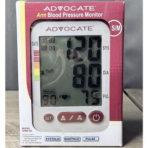 Advocate Blood Pressure Monitor Automatic 406 Arm Systolic Diastolic Pulse